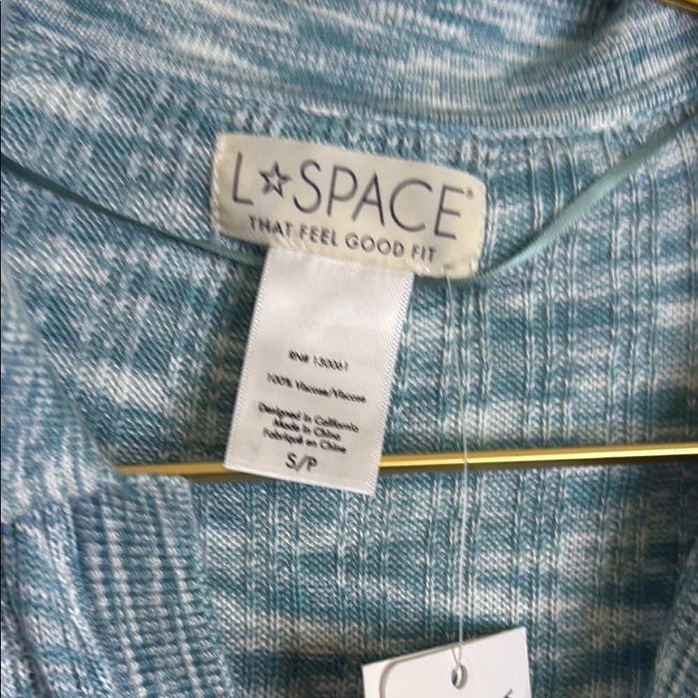 NWT- L Space- Heathered blue lightweight Knit Dress- Size small - Picture 4 of 7